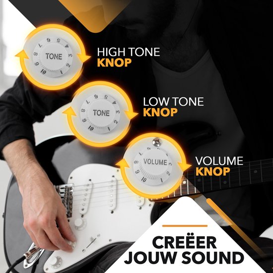 finesse elektrische gitaar met versterker & accessoires