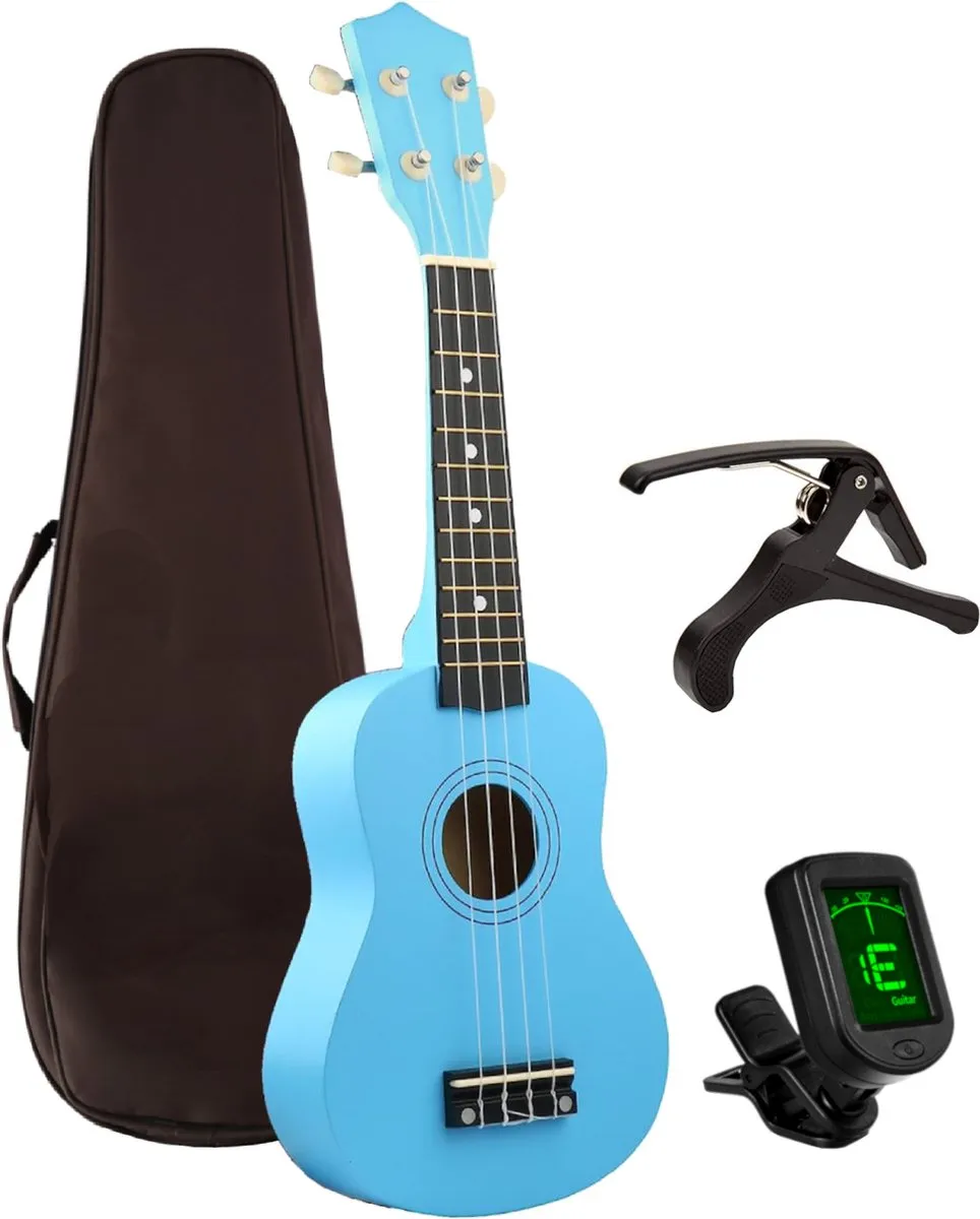 ukelele starterset – maui blauw