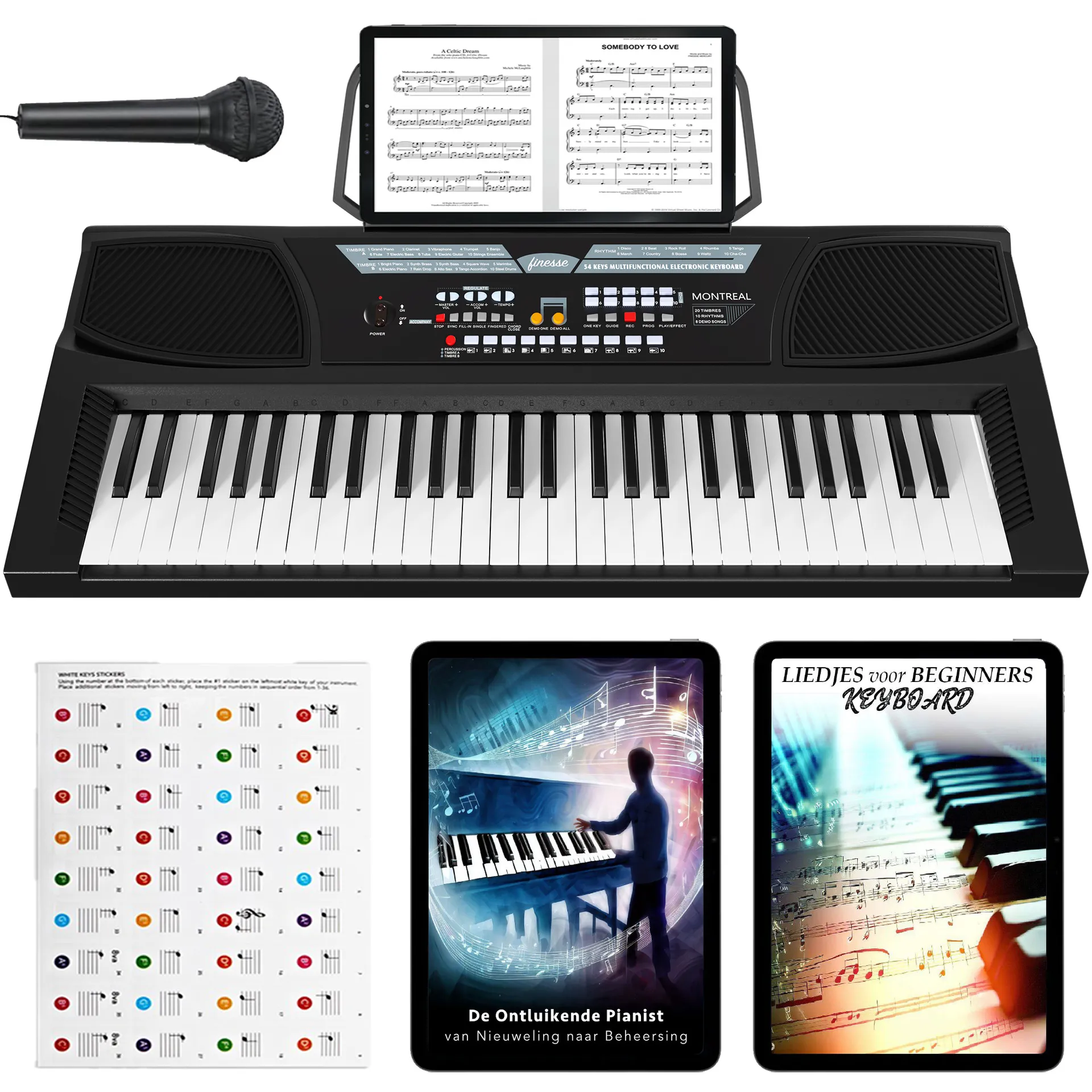 keyboard 54 met accessoires – montreal