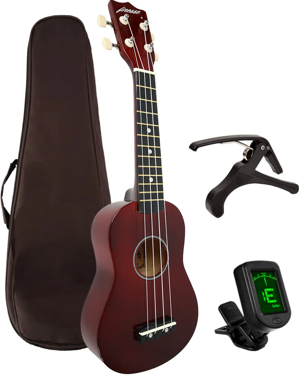ukelele starterset – maui bordeaux