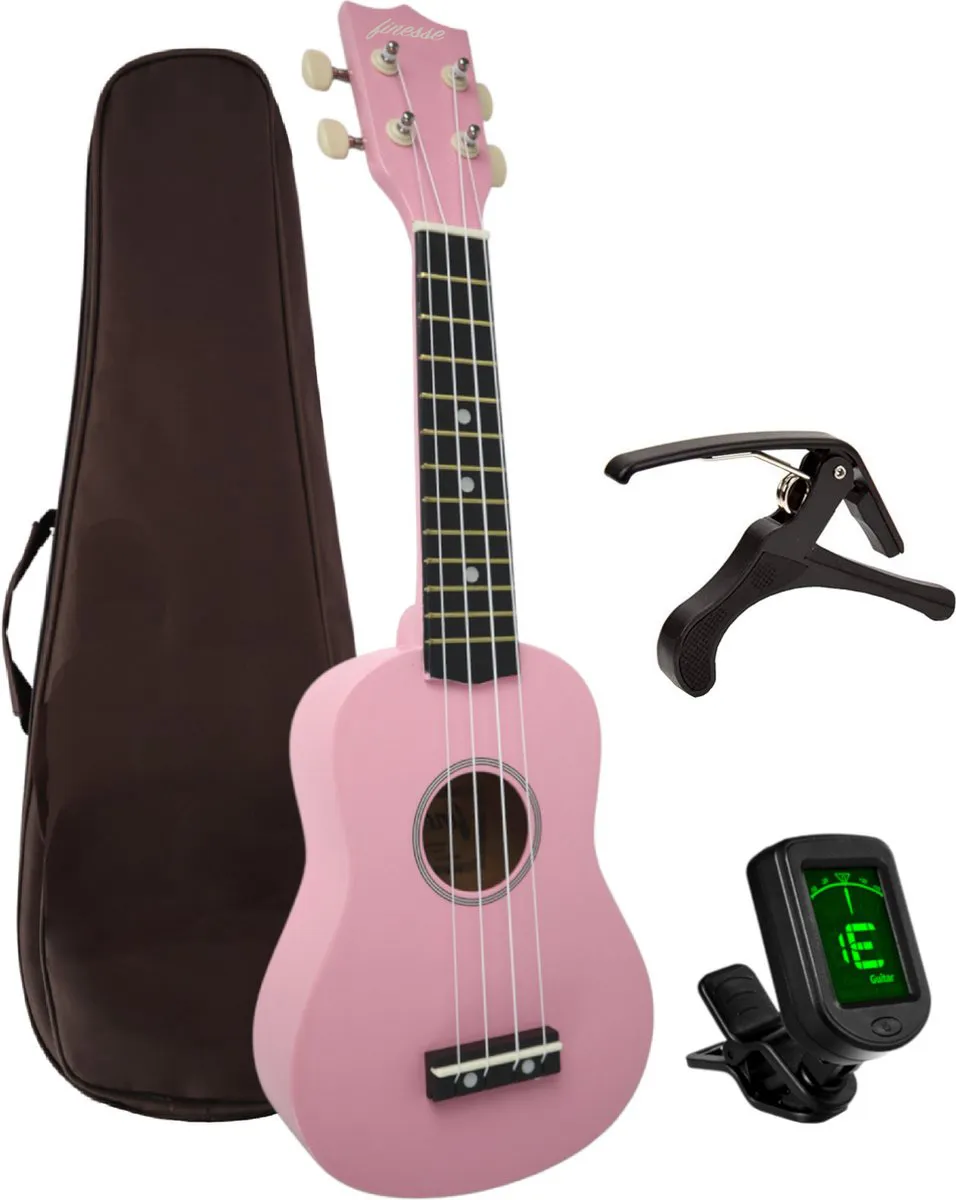 ukelele starterset – maui roze